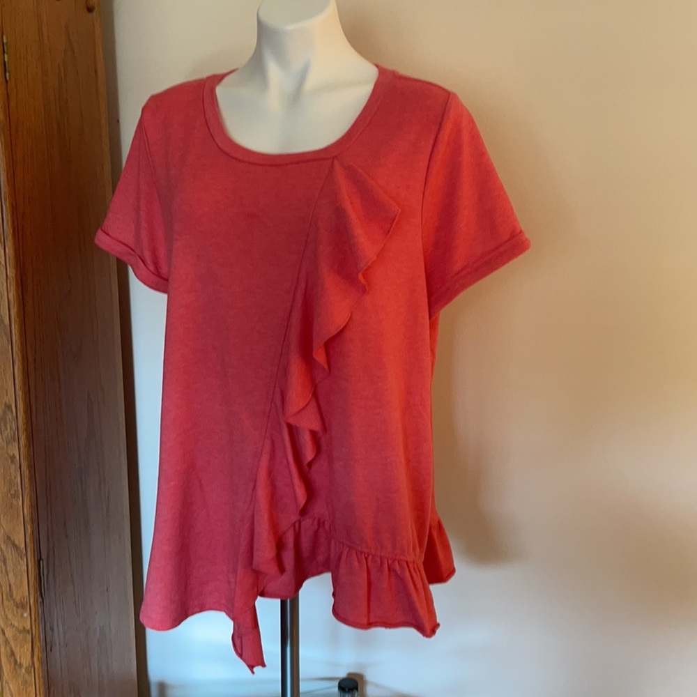 Lane Bryant Ladies Blouse with ruffle 14/16